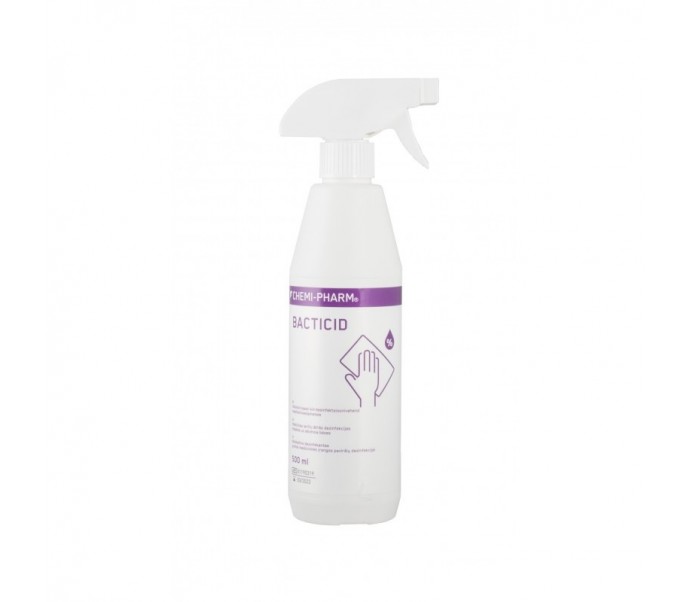 Priemonė greitai paviršių dezinfekcijai "Chemi-Pharm BACTICID" 500 ml