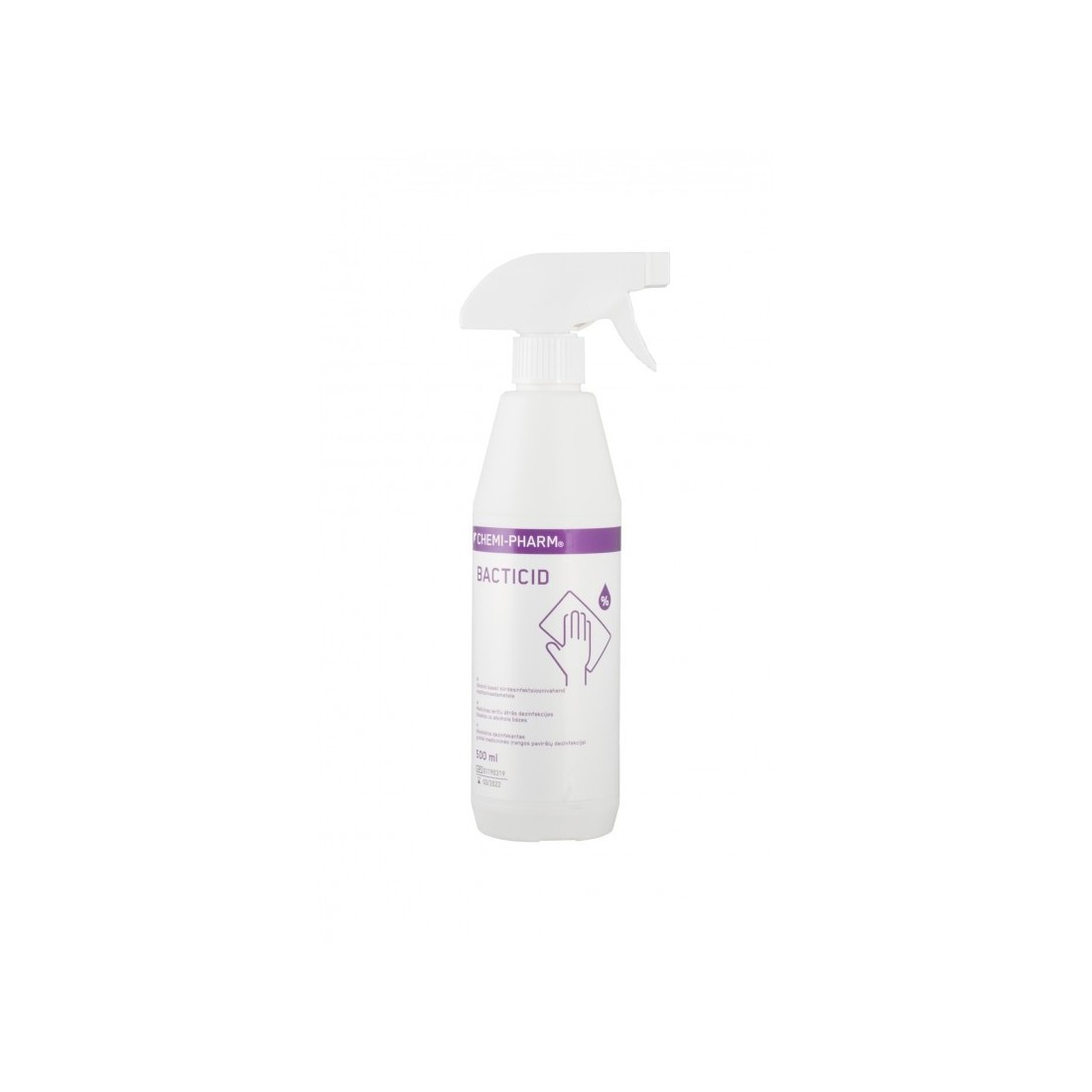 Priemonė greitai paviršių dezinfekcijai "Chemi-Pharm BACTICID" 500 ml
