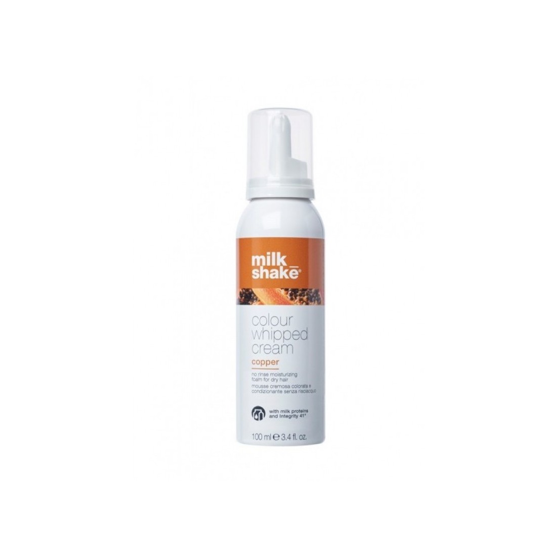 MILK SHAKE COLOUR WHIPPED CREAM COPPER KONDICIONUOJANČIOS DAŽANČIOS PUTOS 100ML