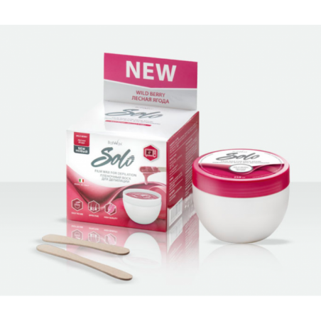 Italwax vaškas depiliacijai plastikiniame indelyje "SOLO WILD BERRY" 250 ml