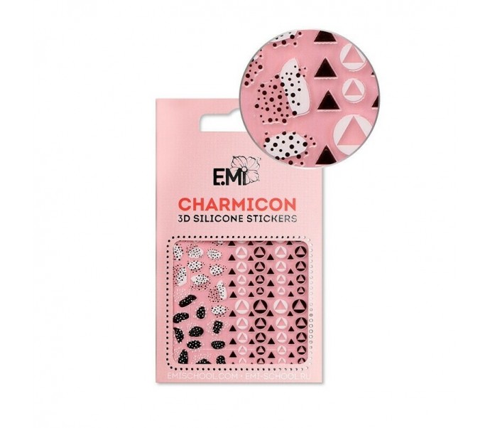 E.Mi Charmicon 3D Silikoniniai lipdukai Nr. 120 Geometric Patterns