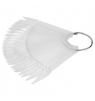 Nagų paletė ant žiedo "Stileto" 40 Vnt. Skaidri