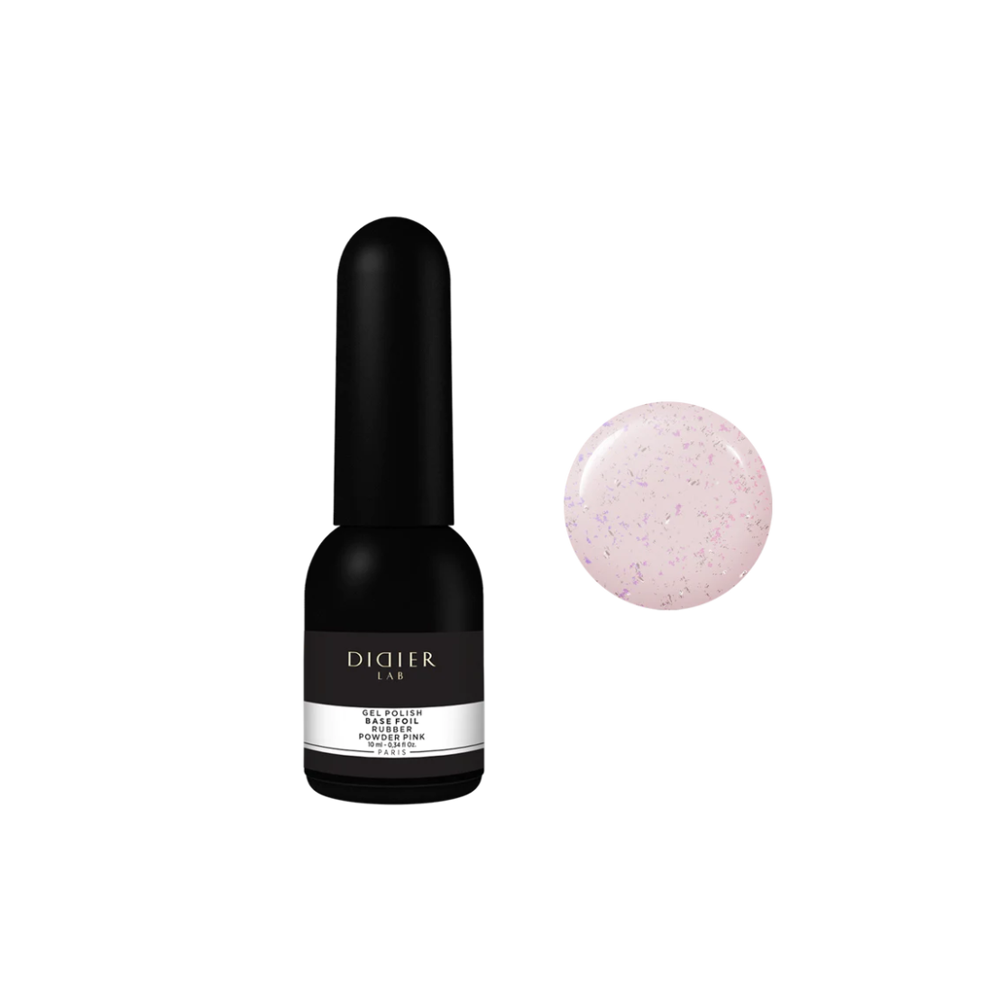 "DIDIER LAB" MASKUOJANTI KAUČIUKINĖ BAZĖ SU FOLIJA "RUBBER BASE FOIL", PINK, 10ML