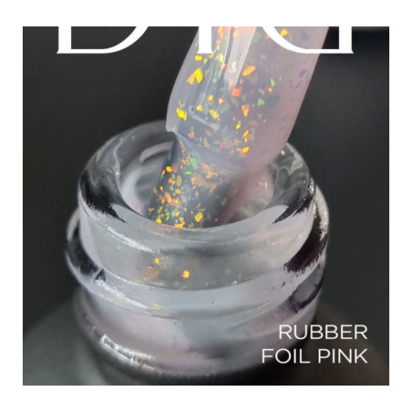"DIDIER LAB" MASKUOJANTI KAUČIUKINĖ BAZĖ SU FOLIJA "RUBBER BASE FOIL", PINK, 10ML