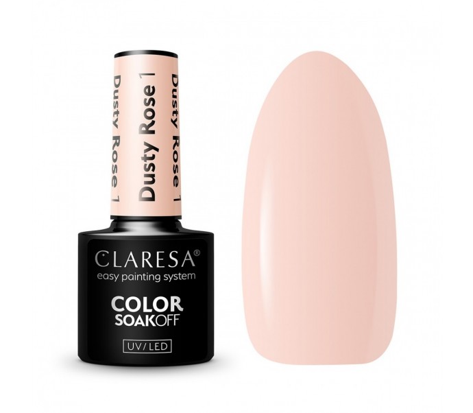 CLARESA HIBRIDINIS NAGŲ LAKAS DUSTY ROSE 1, 5g