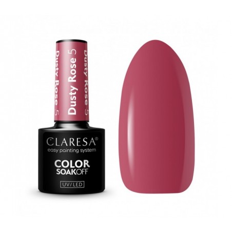 CLARESA HIBRIDINIS NAGŲ LAKAS DUSTY ROSE 5, 5g