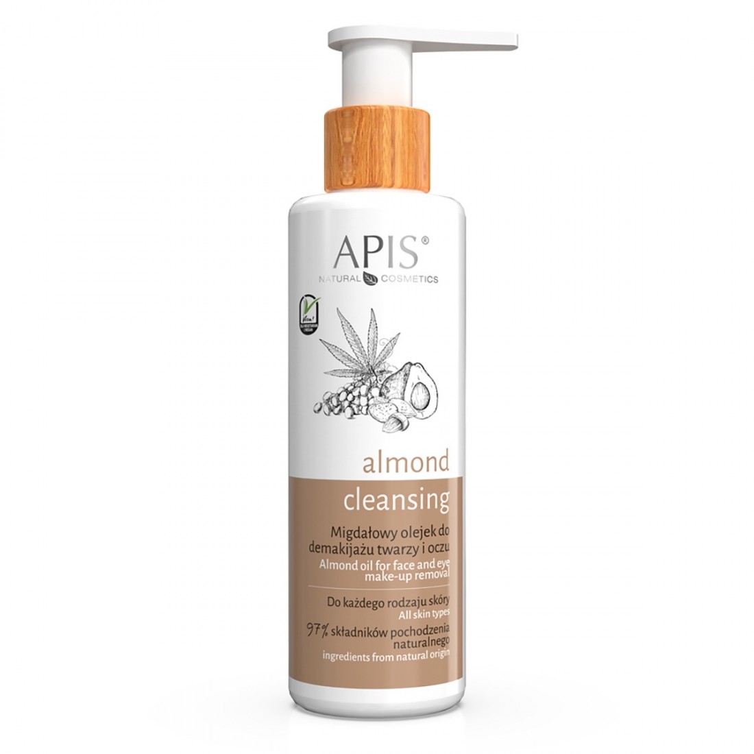 Apis migdolų aliejus veido ir akių makiažo šalinimui 150 ml