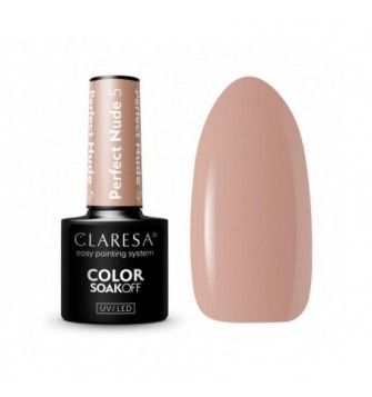 CLARESA Lakier hybrydowy PERFECT NUDE 5 -5g