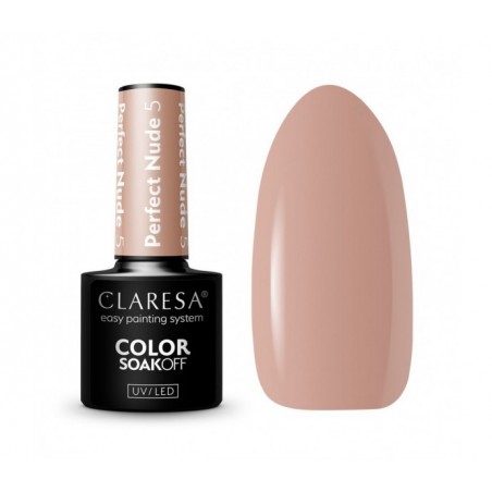 CLARESA Lakier hybrydowy PERFECT NUDE 5 -5g