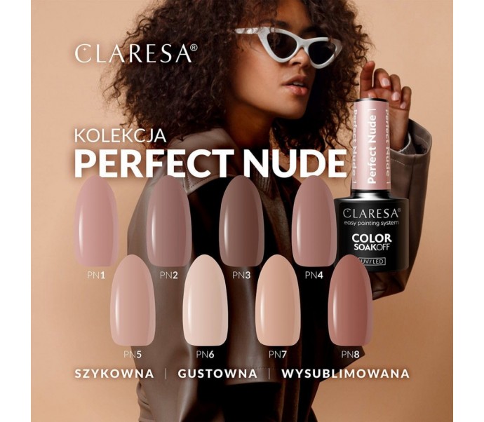 CLARESA HIBRIDINIS GELINIS LAKAS PERFECT NUDE 8 -5g
