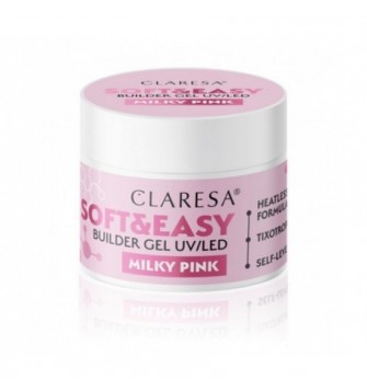 CLARESA STATYBINIS GELIS SOFT & EASY MILKY PINK 45G