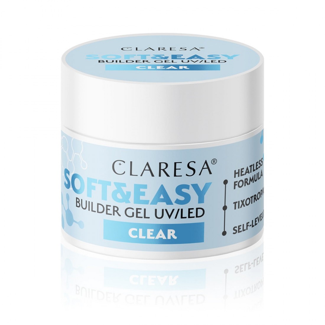 CLARESA STATYBINIS GELIS SOFT & EASY CLEAR 45G
