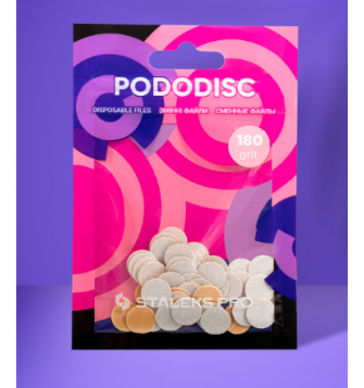 PRO XS dydis 180gr. keičiami lapeliai pododiskui 50vnt. (PDF-10-180W)