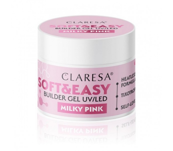 Claresa statybinis gelis Soft&Easy (milky pink) 90g
