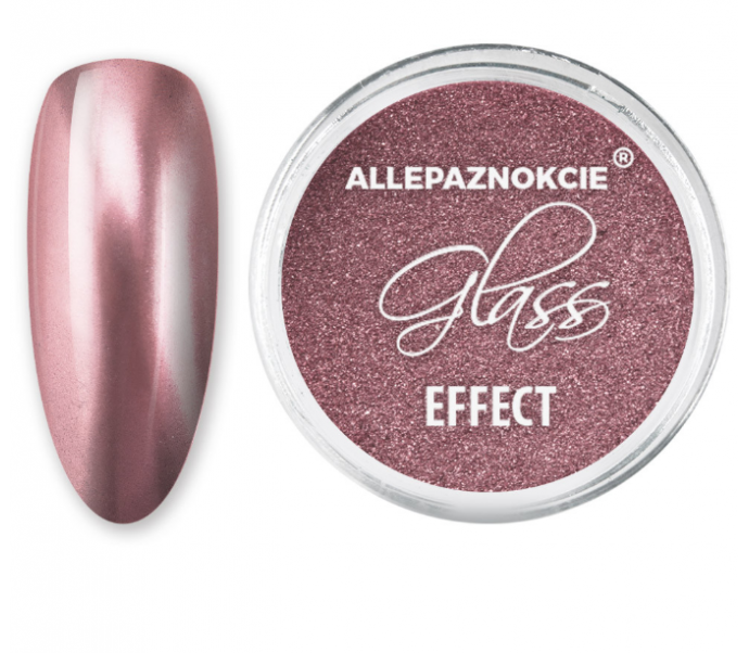 Nagų dulkės GLASS DARK GOLDEN PINK 5