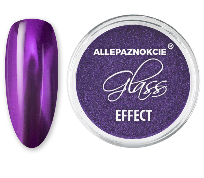 Nagų dizaino dulkės GLASS PURPLE 7