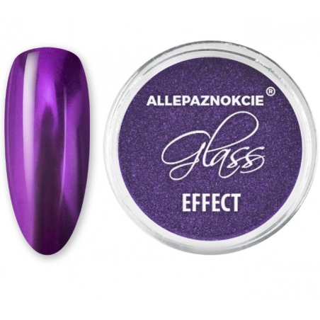 Nagų dizaino dulkės GLASS PURPLE 7