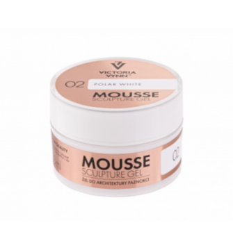 TIKSOTROPINIS GELIS 02 POLAR WHITE "MOUSSE SCULPTURE GEL" 15ml