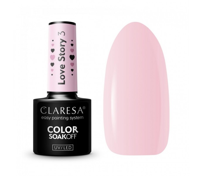 CLARESA hibridinis nagų lakas LOVE STORY 3 - 5g