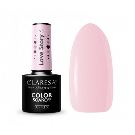 CLARESA hibridinis nagų lakas LOVE STORY 3 - 5g