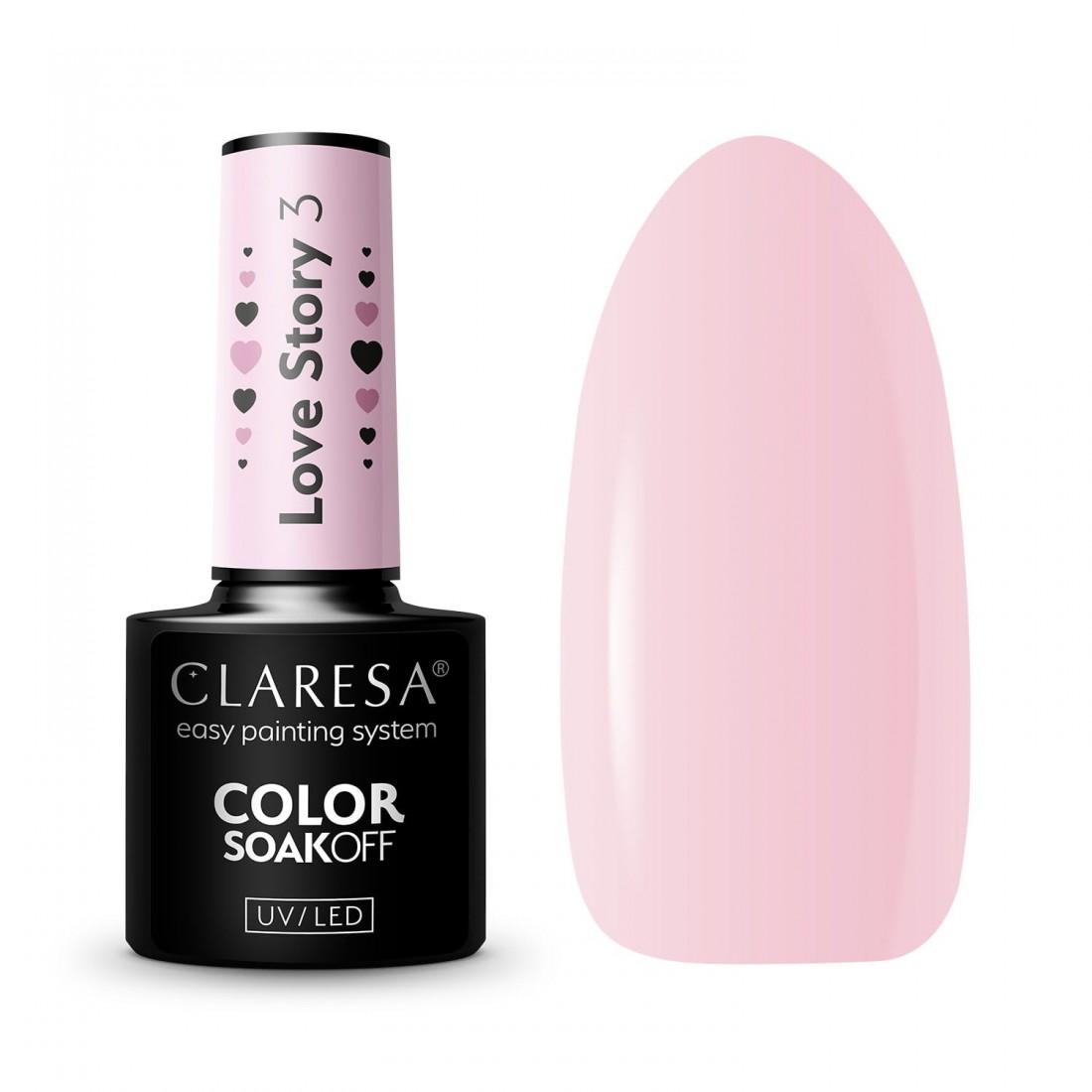 CLARESA hibridinis nagų lakas LOVE STORY 3 - 5g