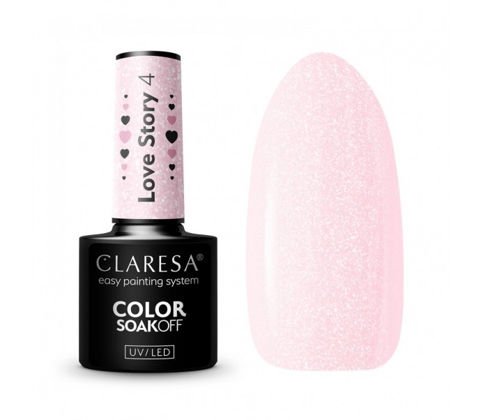CLARESA hibridinis nagų lakas LOVE STORY 4 - 5g