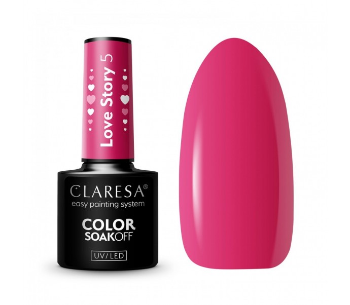 CLARESA hibridinis nagų lakas LOVE STORY 5 - 5g