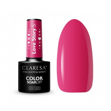 CLARESA hibridinis nagų lakas LOVE STORY 5 - 5g