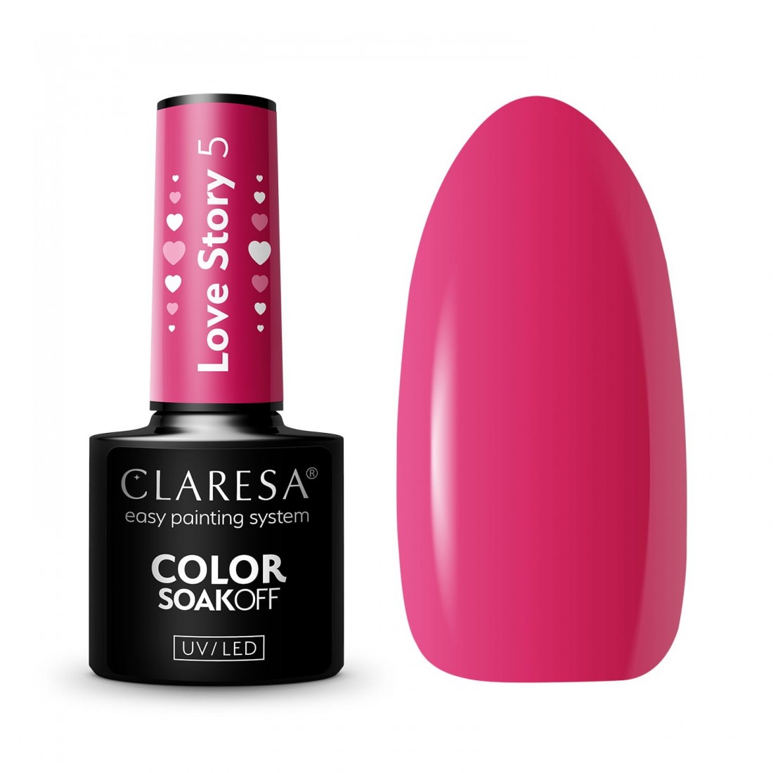 CLARESA hibridinis nagų lakas LOVE STORY 5 - 5g