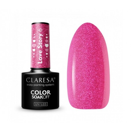 CLARESA hibridinis nagų lakas LOVE STORY 6 - 5g