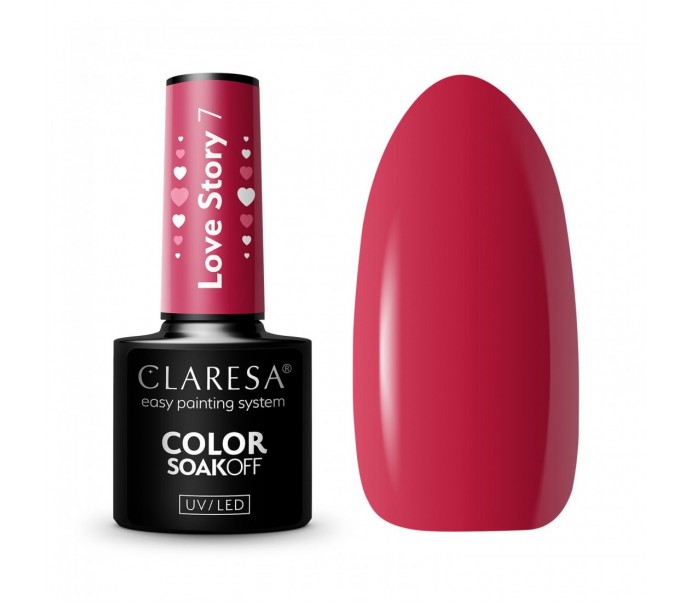 CLARESA hibridinis nagų lakas LOVE STORY 7 - 5g