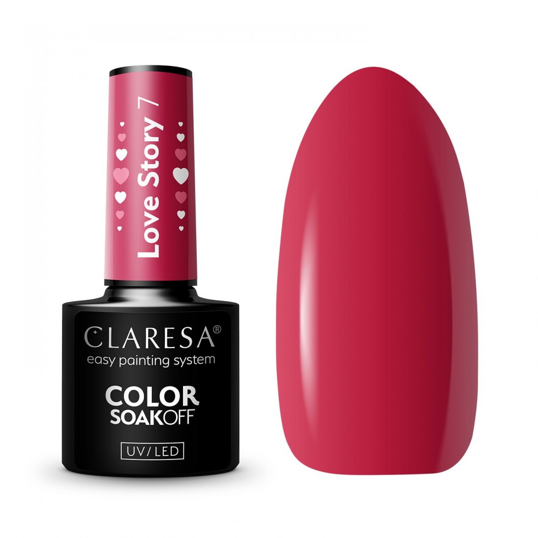 CLARESA hibridinis nagų lakas LOVE STORY 7 - 5g