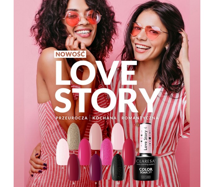 CLARESA hibridinis nagų lakas LOVE STORY 8 - 5g