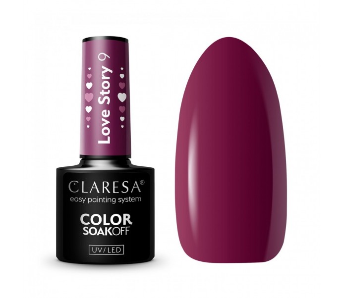 CLARESA hibridinis nagų lakas LOVE STORY 9 - 5g