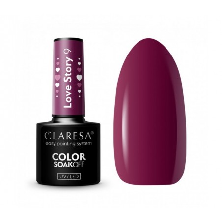 CLARESA hibridinis nagų lakas LOVE STORY 9 - 5g