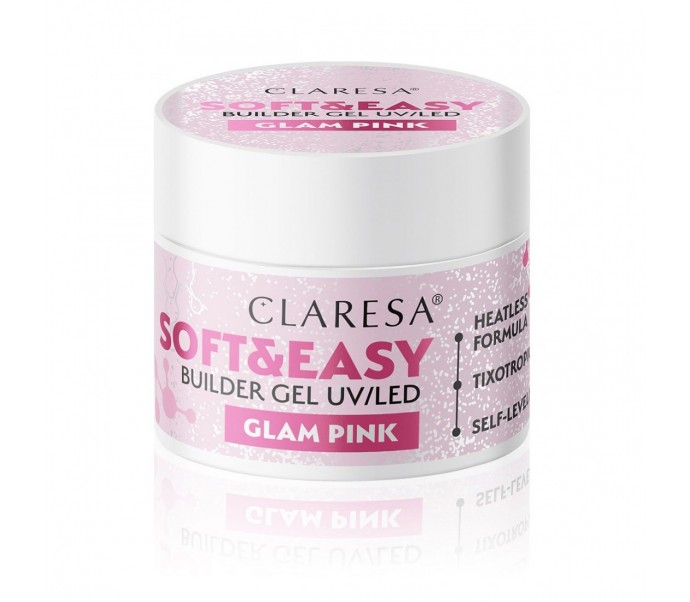 Claresa statybinis gelis Soft&Easy glam pink 12 g