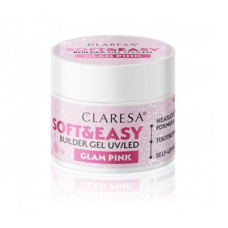 Claresa statybinis gelis Soft&Easy glam pink 12 g