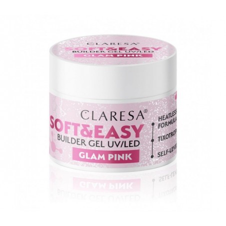 Claresa statybinis gelis Soft&Easy Glam Pink