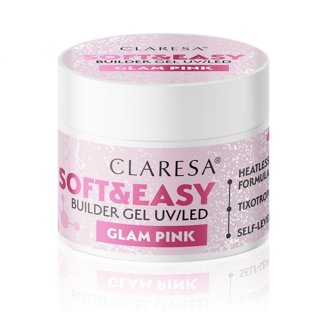 Claresa statybinis gelis Soft&Easy Glam Pink