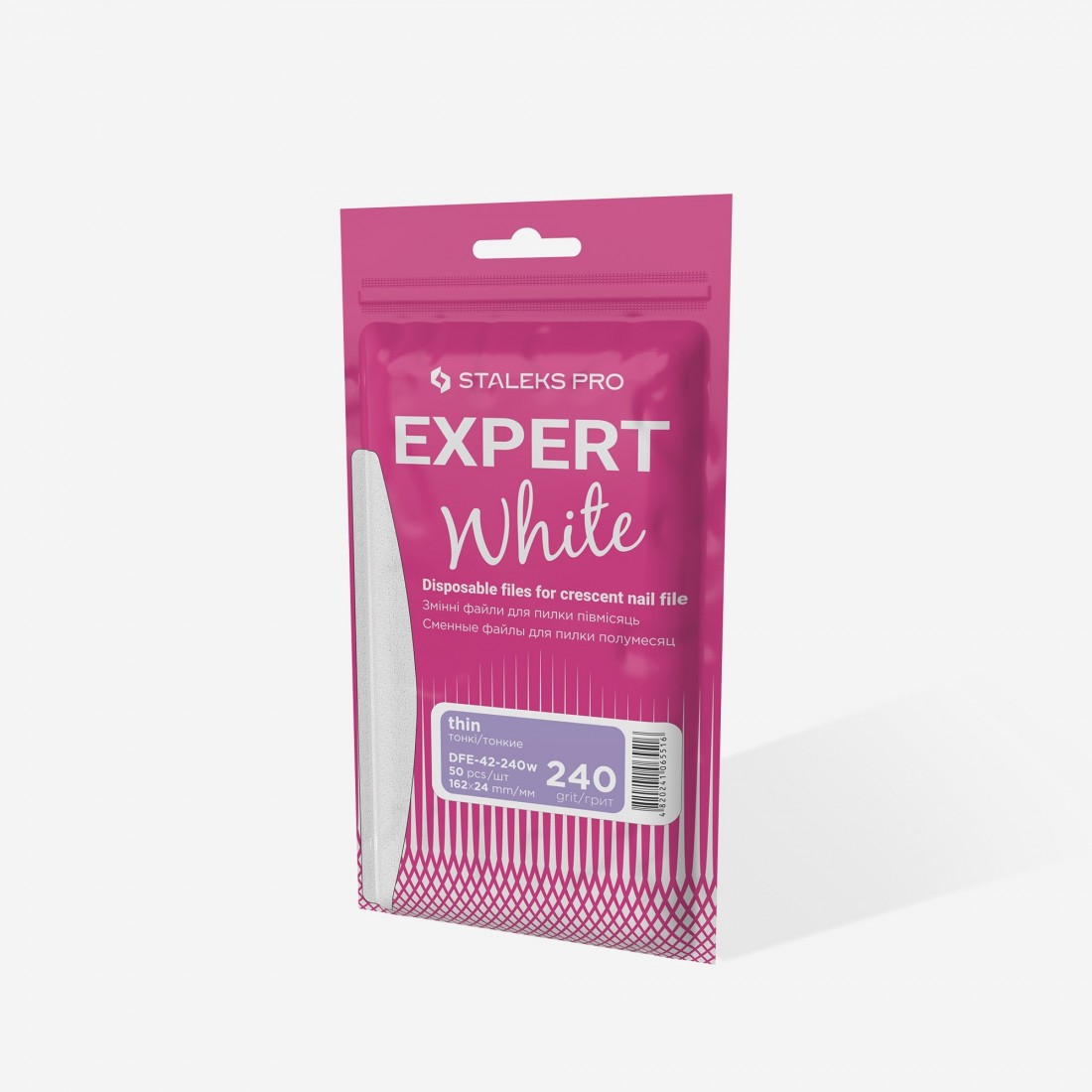 STALEKS klijuojamos dildės EXPERT baltos DFE-40-240W