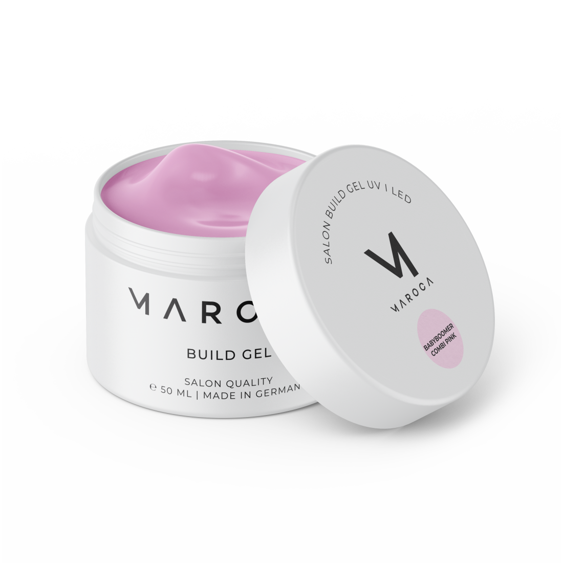 MAROCA  tiksotropinis gėlis nagams BABYBOOMER COMBI PINK 50ML