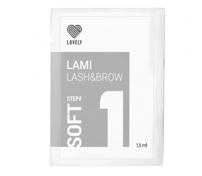LOVELY priemonė blakstienų laminavimui SOFT  nr1  1,5ml