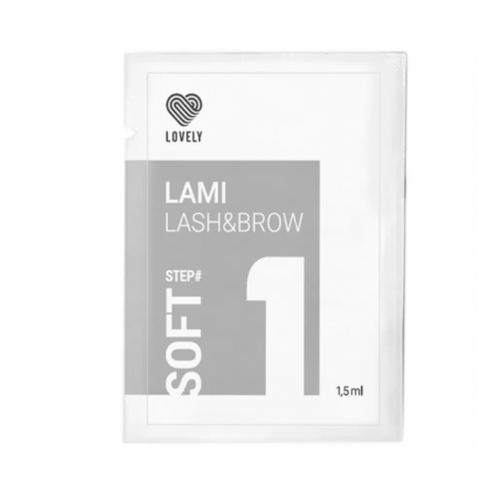 LOVELY priemonė blakstienų laminavimui SOFT  nr1  1,5ml
