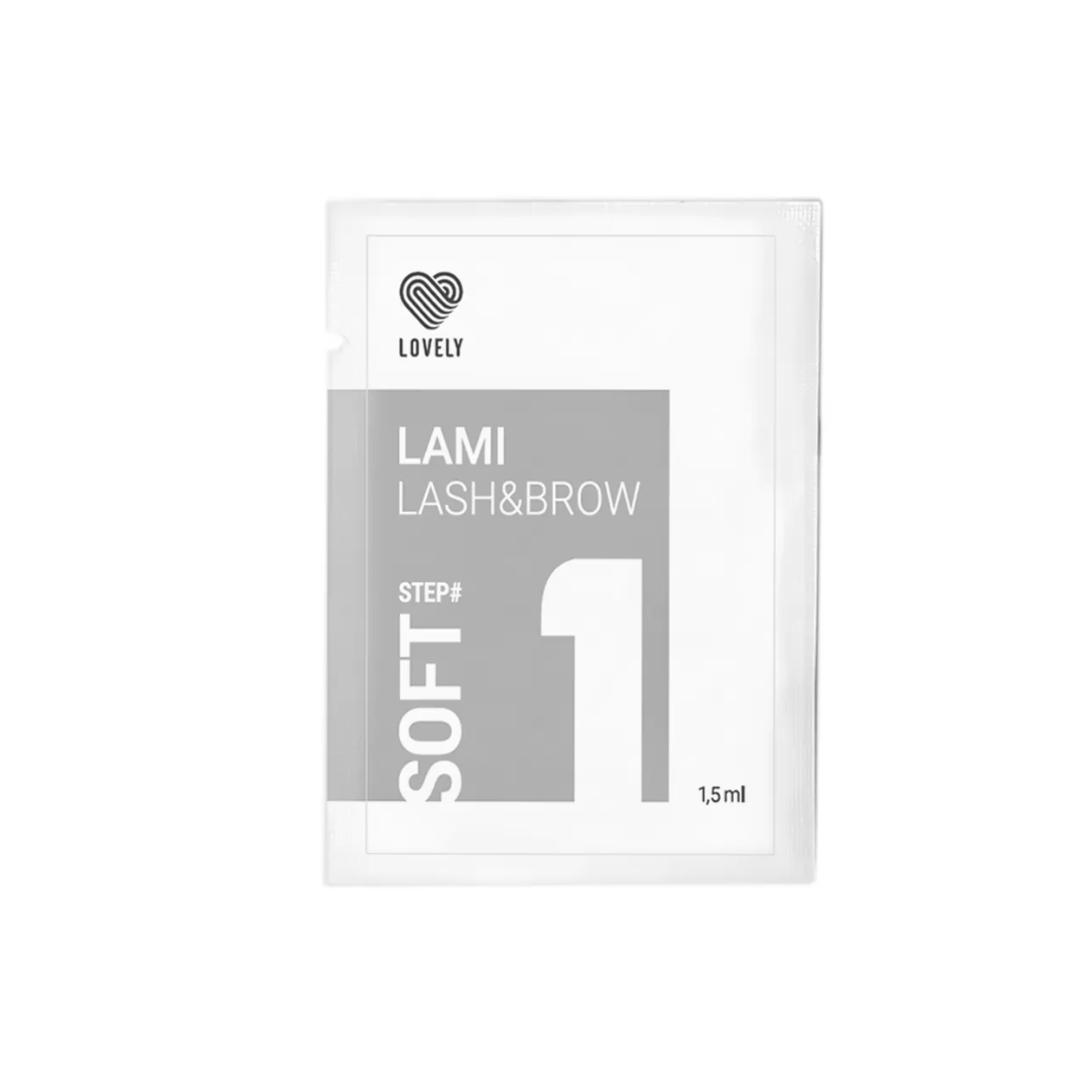 LOVELY priemonė blakstienų laminavimui SOFT  nr1  1,5ml