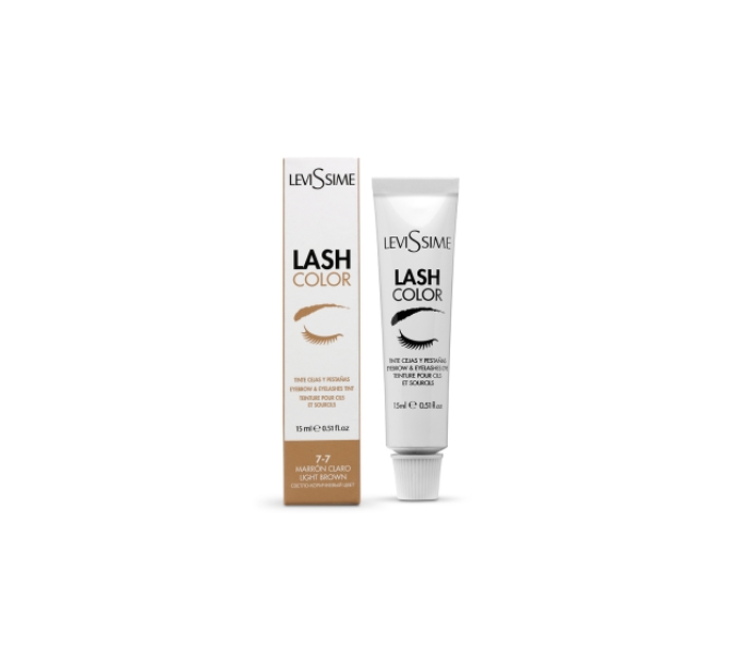 Levissime blakstienų ir antakių dažai LIGHT BROWN, 15ml