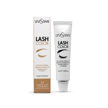 Levissime blakstienų ir antakių dažai LIGHT BROWN, 15ml