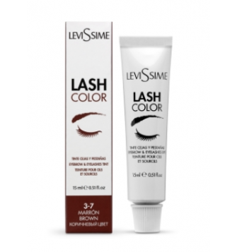 Levissime blakstienų ir antakių dažai BROWN, 15ml