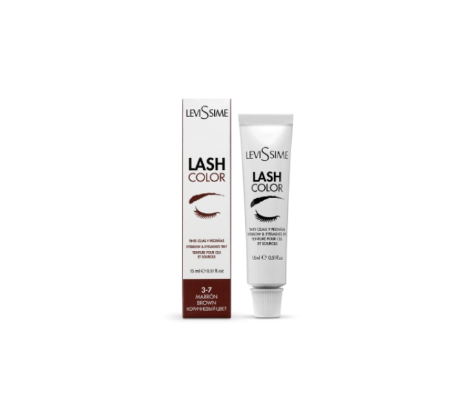 Levissime blakstienų ir antakių dažai BROWN, 15ml