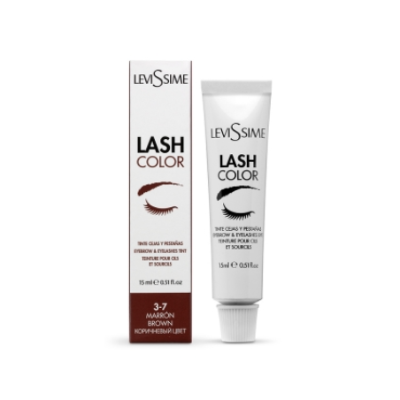 Levissime blakstienų ir antakių dažai BROWN, 15ml
