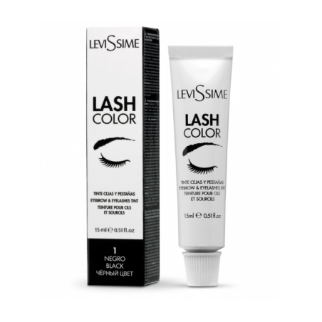 Levissime blakstienų ir antakių dažai BLACK, 15ml